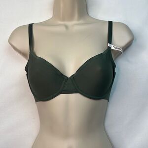 Aerie Smoothez green full coverage unlined bra NWT